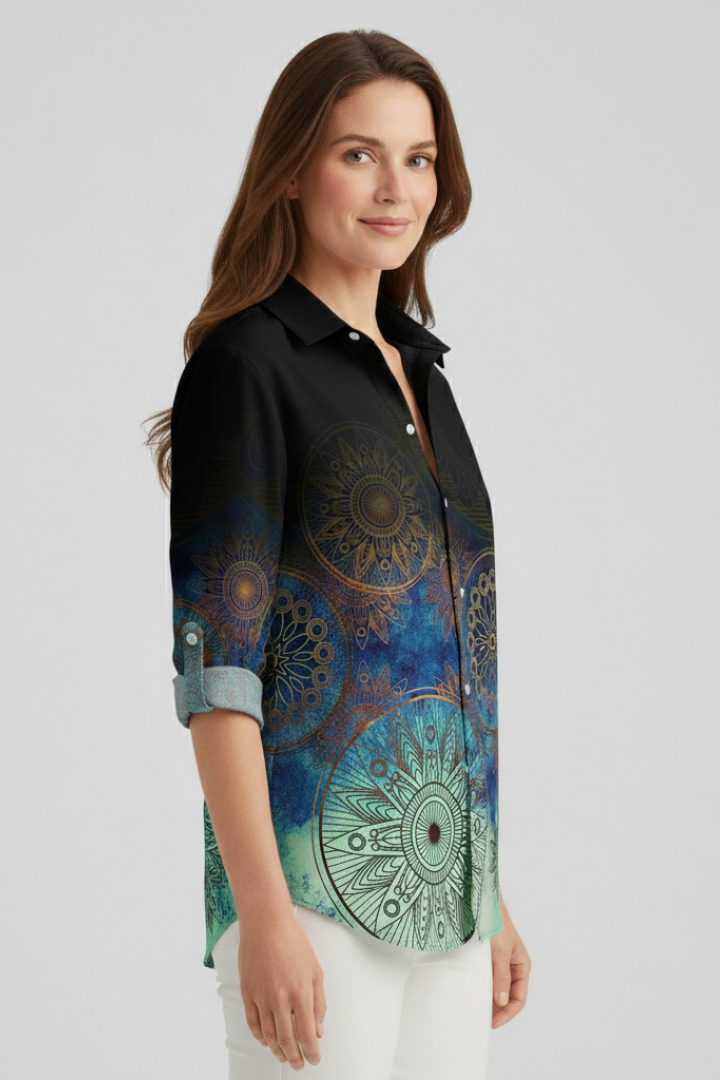 Odette - Blusa con Cierre de Botones