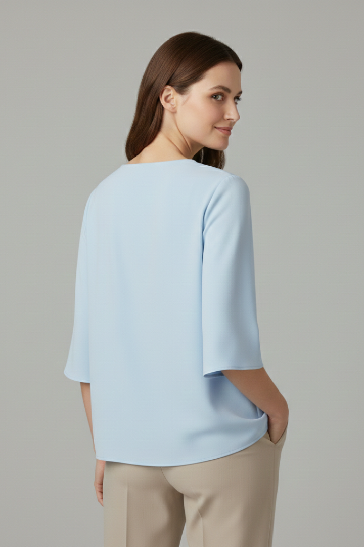 Klara - Blusa con Manga Tres Cuartos