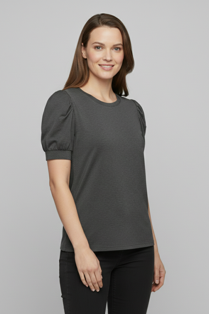 Verity - Camiseta con Manga Abullonada