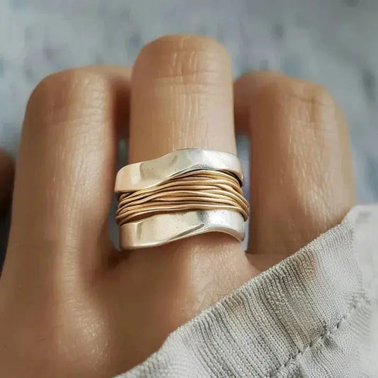 Adeline | Anillo Bicolor Elegante