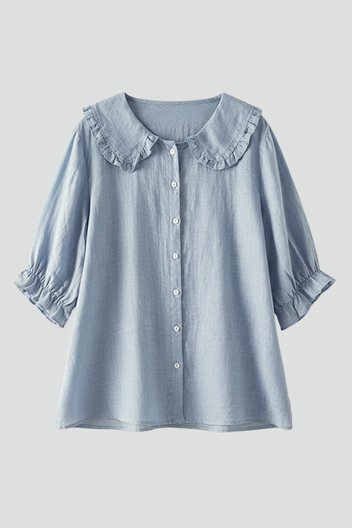 Tove - Camisa con Cuello con Volante