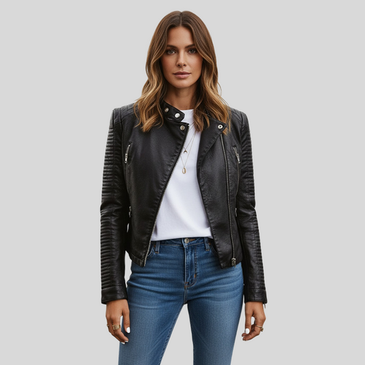 Santana | Chaqueta Motera de Cuero