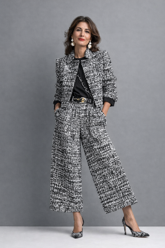 Alessandra - Conjunto de Chaqueta y Pantalón