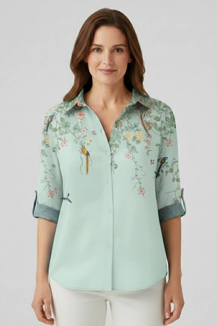 Odette - Blusa con Cierre de Botones