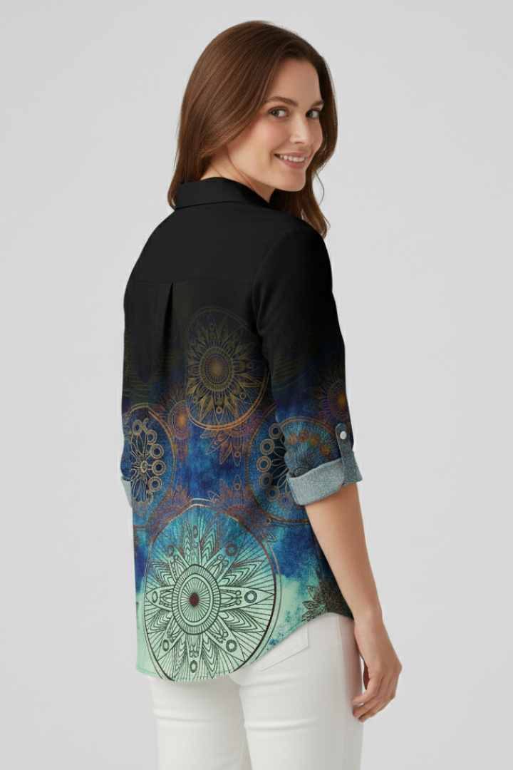 Odette - Blusa con Cierre de Botones