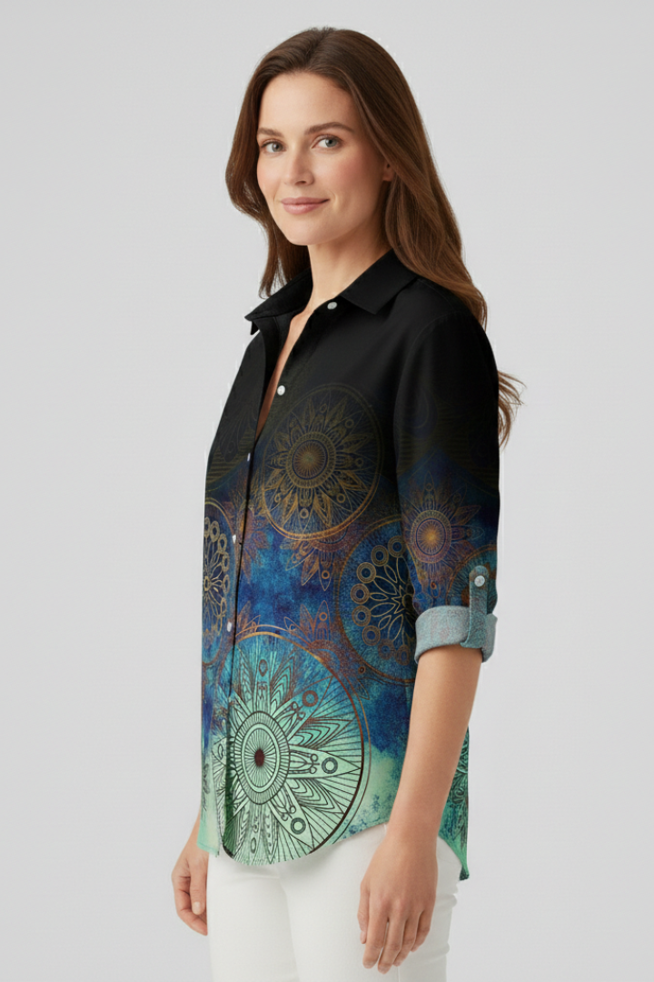 Odette - Blusa con Cierre de Botones