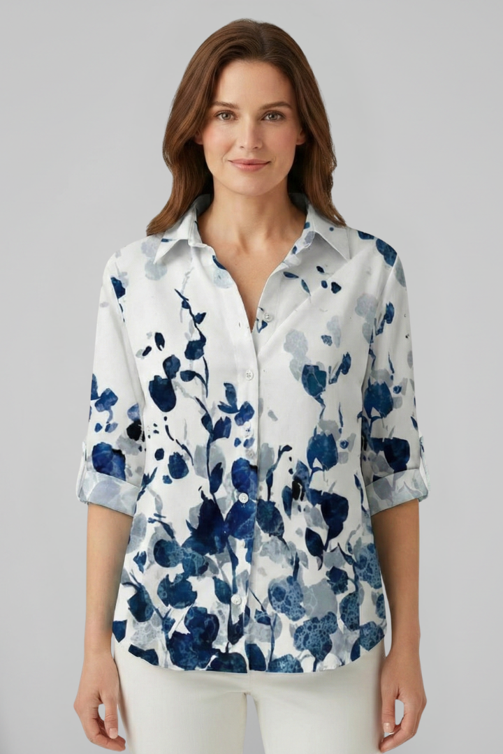 Odette - Blusa con Cierre de Botones