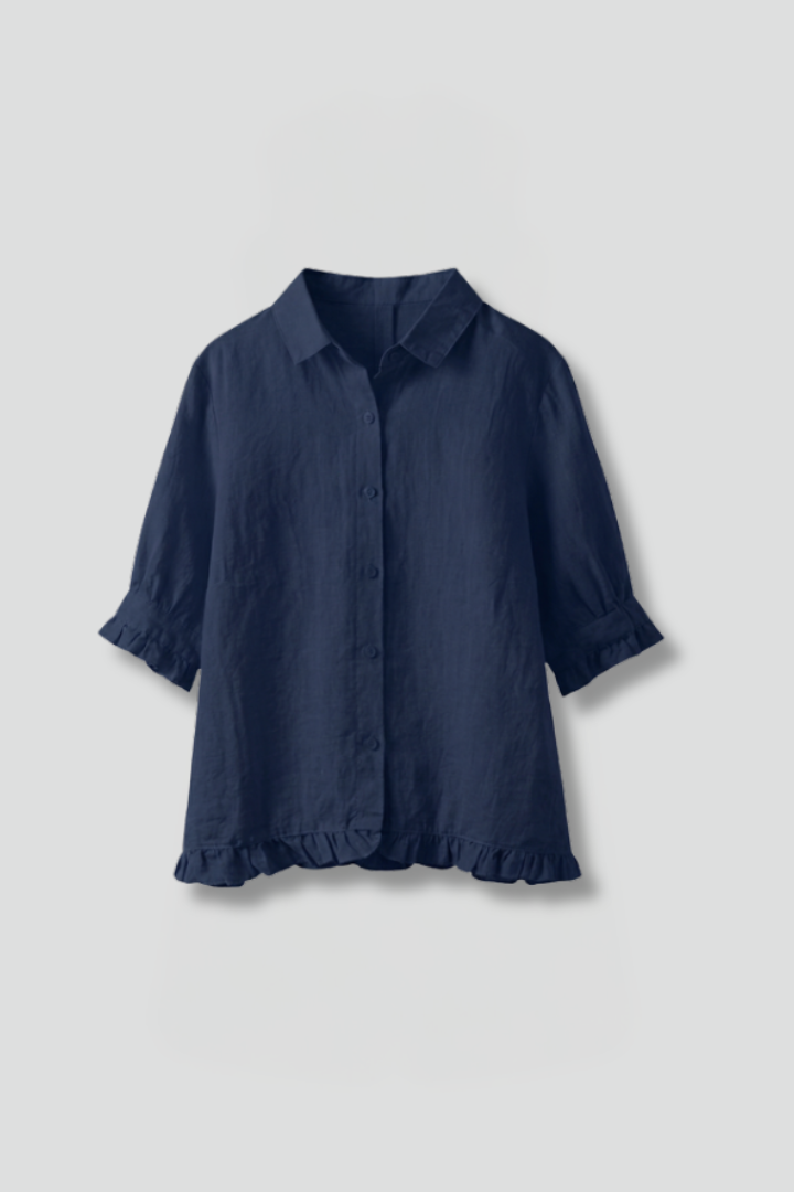 Junon - Blusa con Cierre de Botones