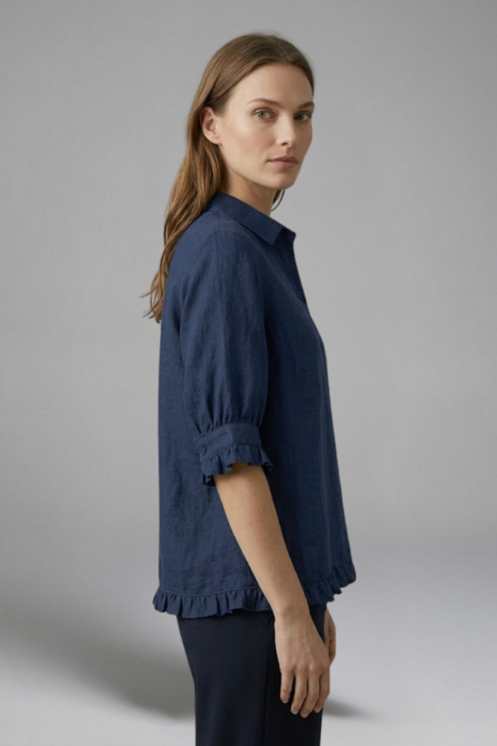 Junon - Blusa con Cierre de Botones