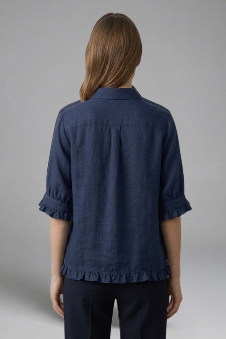Junon - Blusa con Cierre de Botones