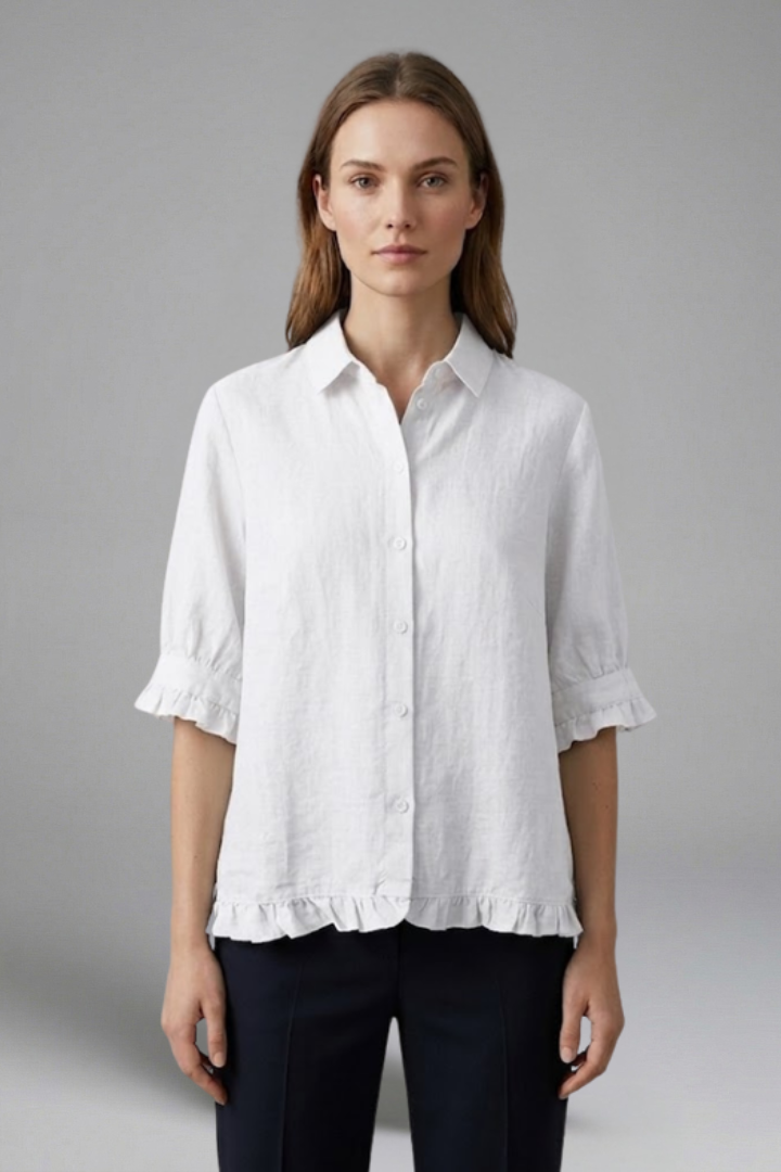 Junon - Blusa con Cierre de Botones