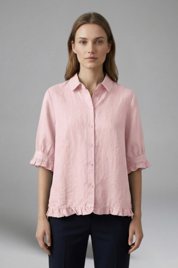 Junon - Blusa con Cierre de Botones