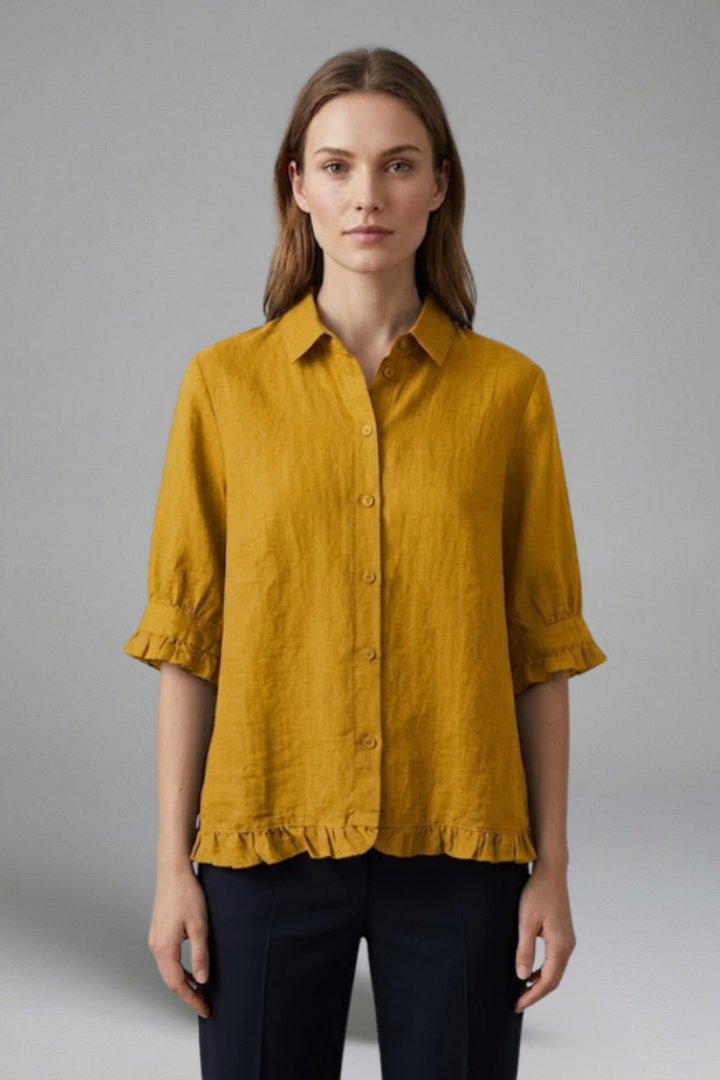 Junon - Blusa con Cierre de Botones