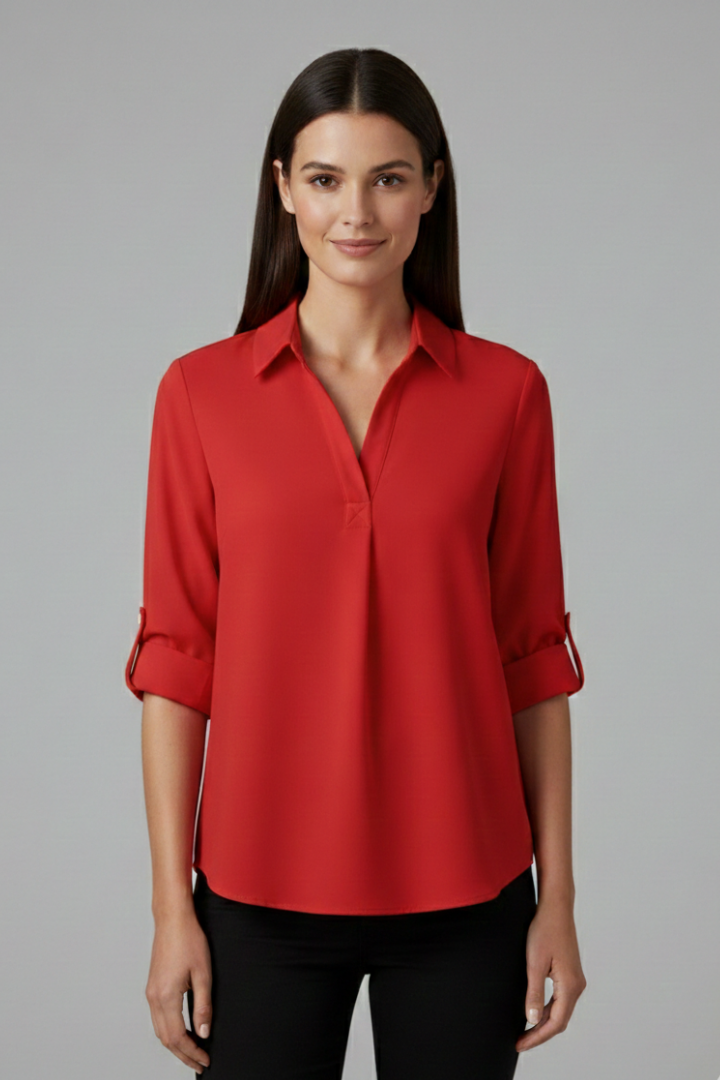 Ulva - Blusa con Cierre de Botones