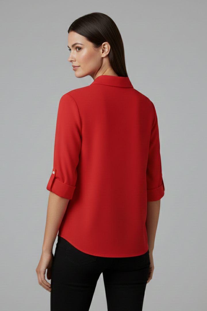 Ulva - Blusa con Cierre de Botones