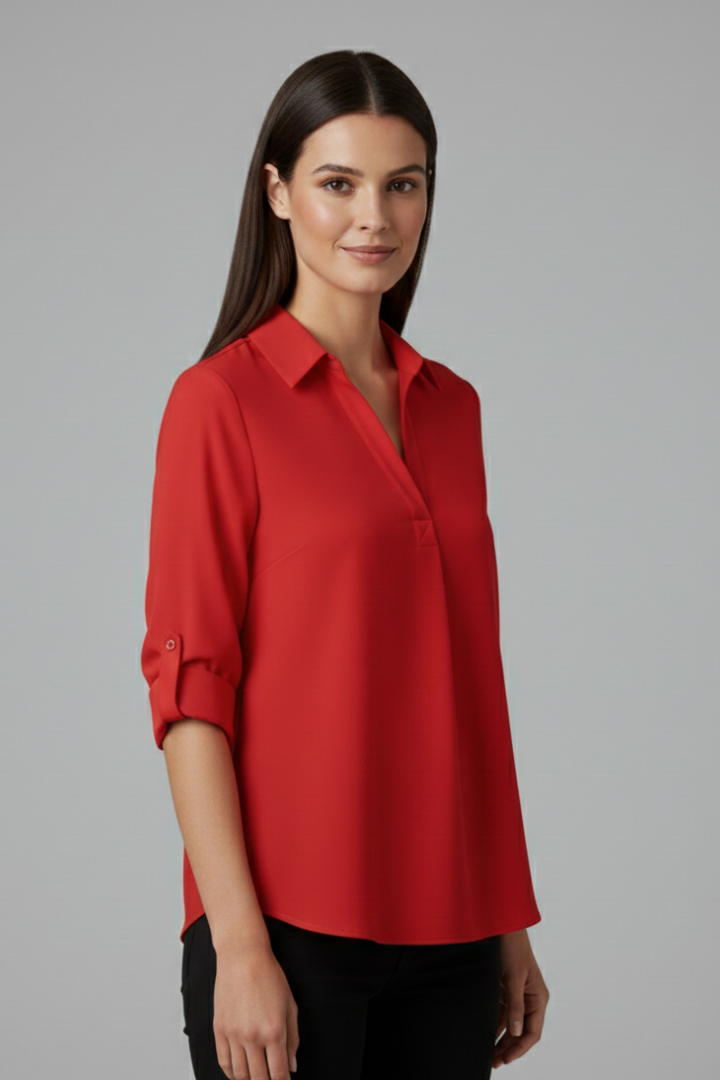 Ulva - Blusa con Cierre de Botones