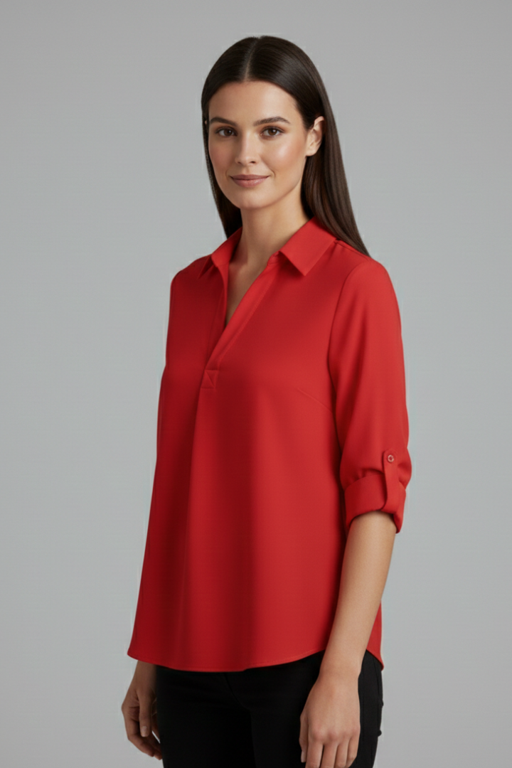 Ulva - Blusa con Cierre de Botones
