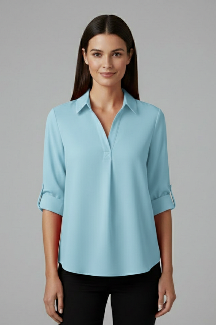 Ulva - Blusa con Cierre de Botones