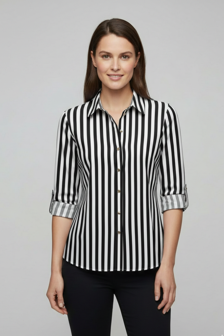Maris - Blusa con Cierre de Botones