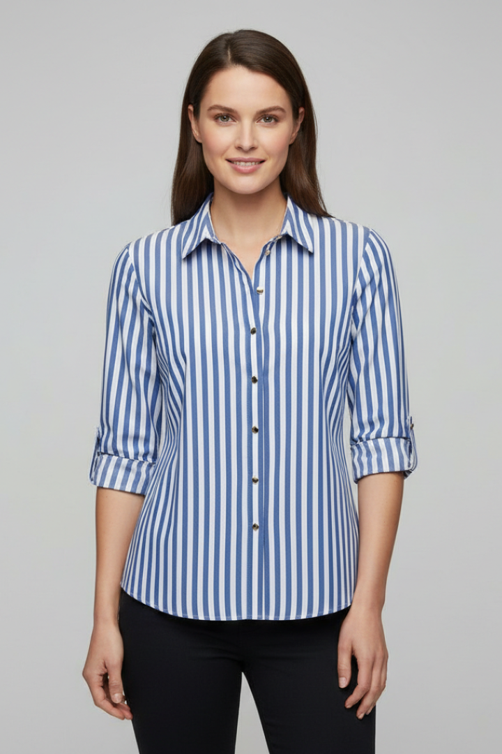 Maris - Blusa con Cierre de Botones