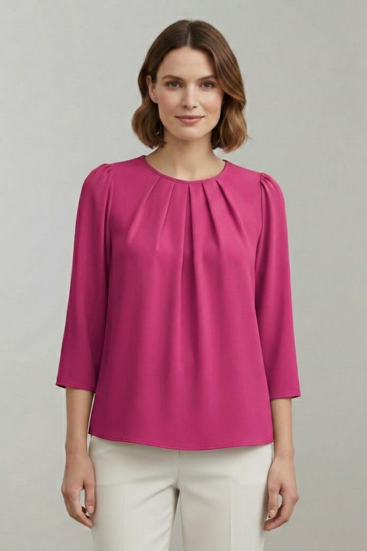 Winona - Blusa con Frente Plisado
