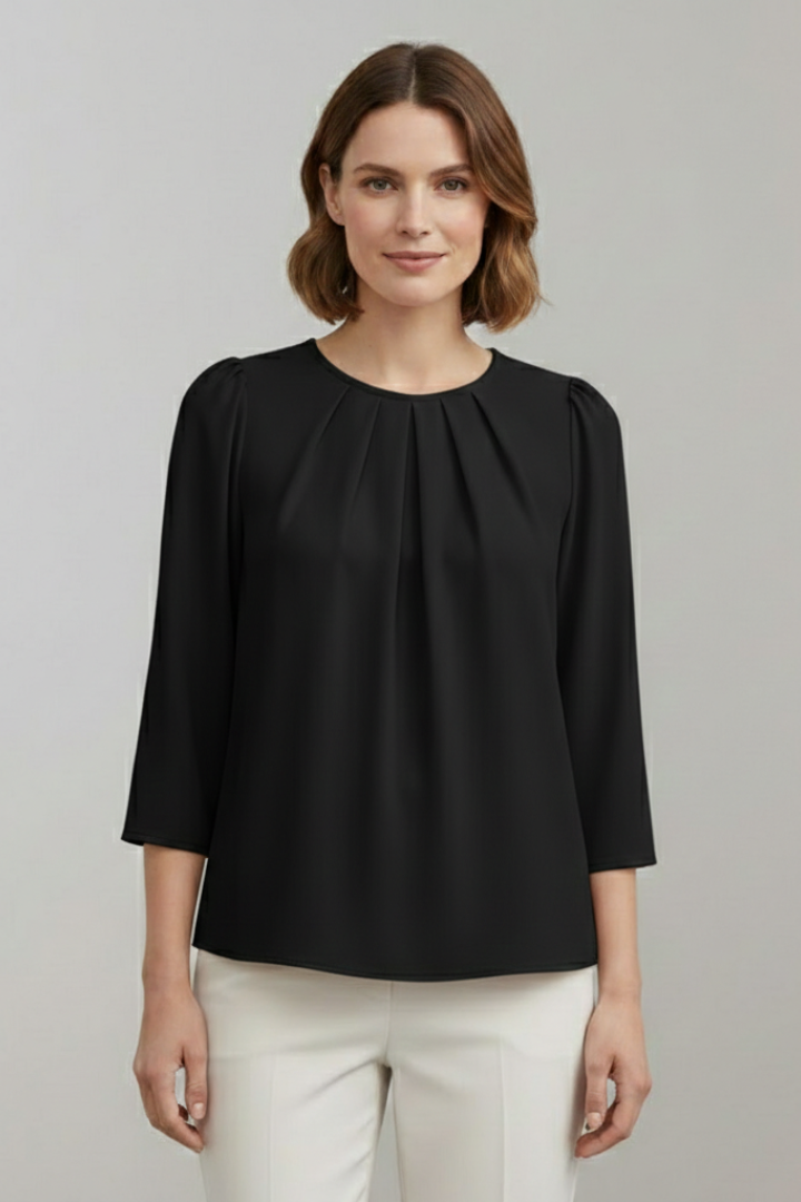 Winona - Blusa con Frente Plisado