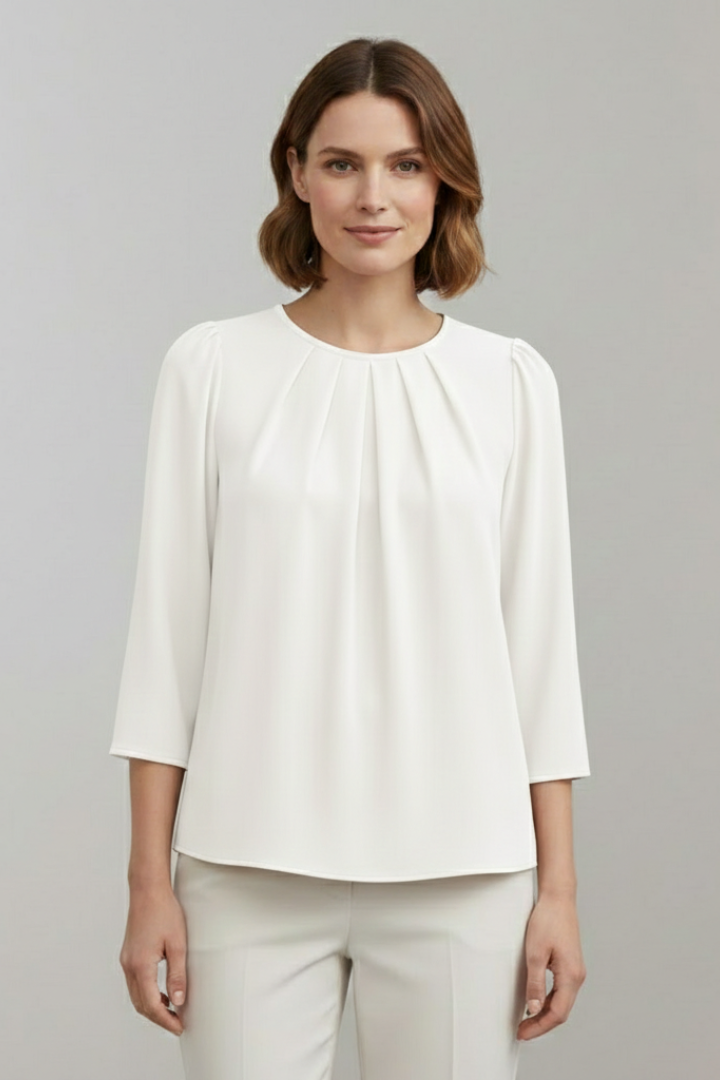 Winona - Blusa con Frente Plisado