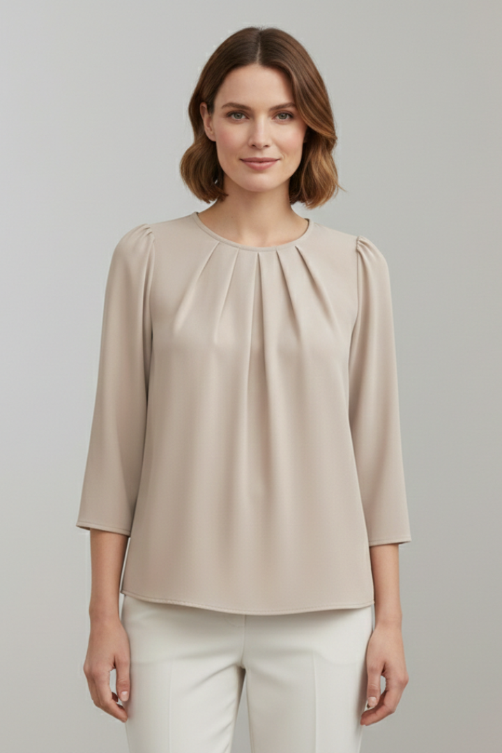 Winona - Blusa con Frente Plisado