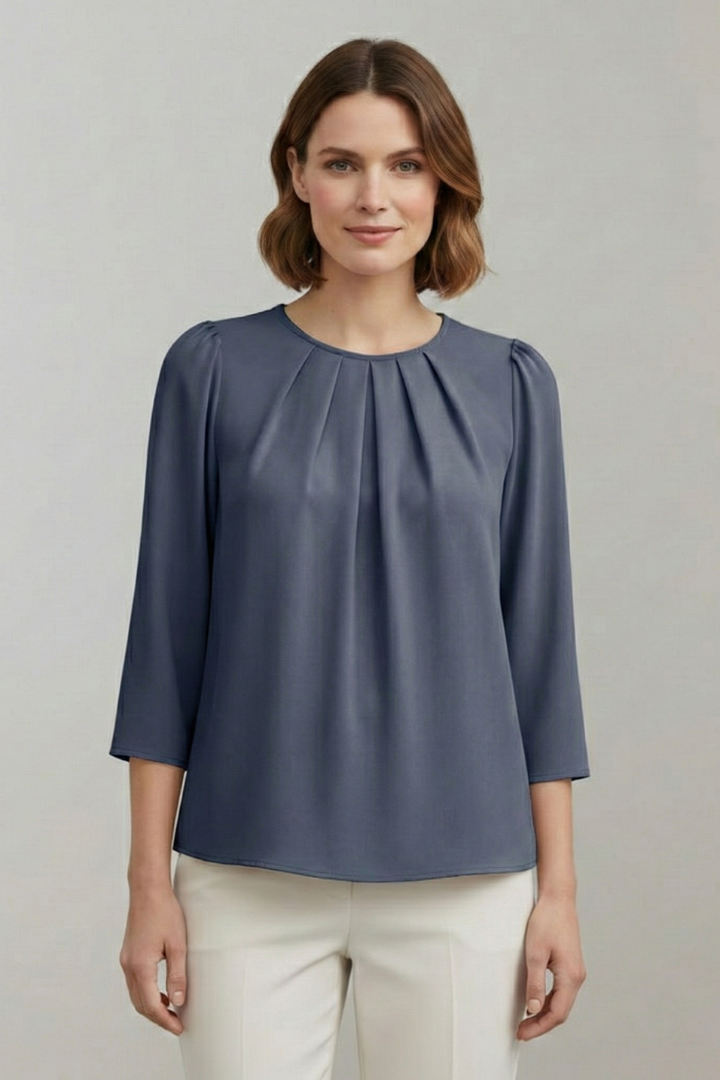 Winona - Blusa con Frente Plisado
