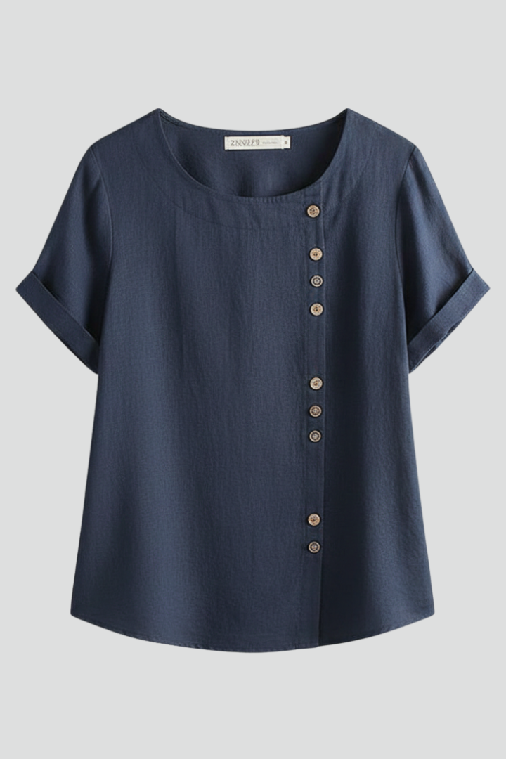 Ophelia - Blusa con Cuello Redondo