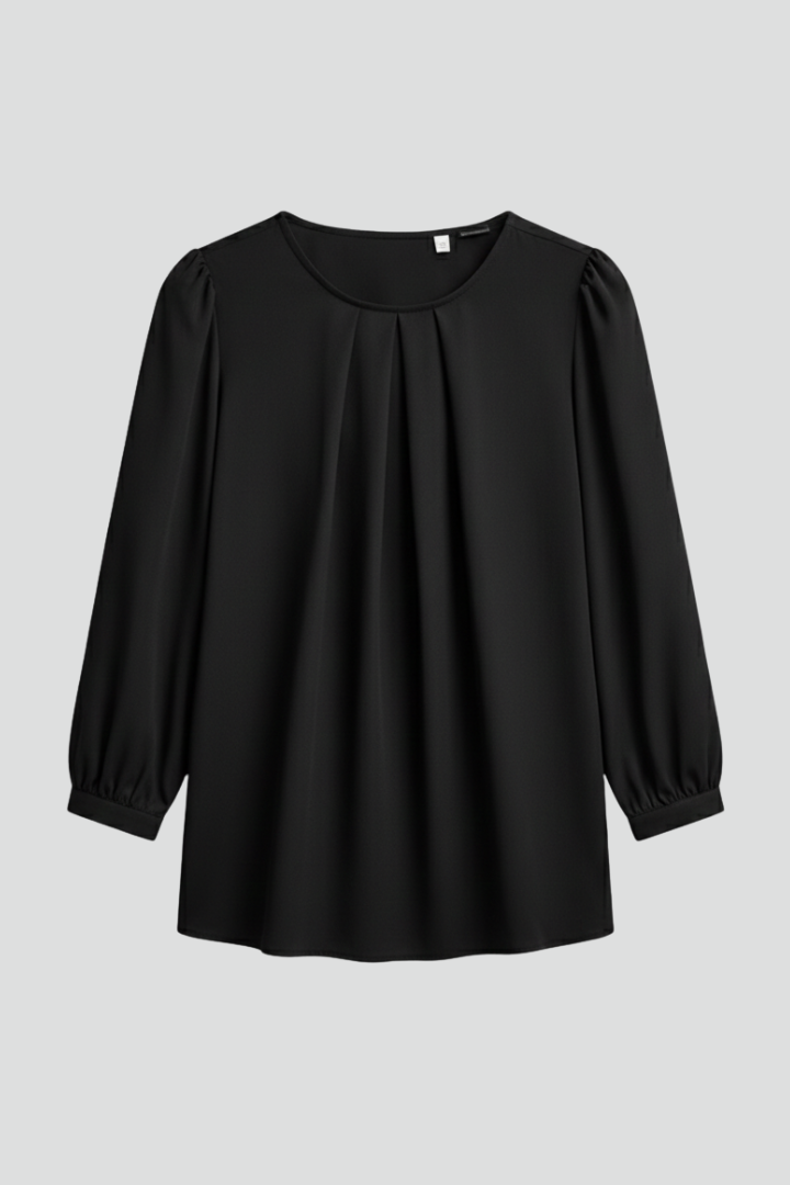 Dara - Blusa con Cuello Redondo