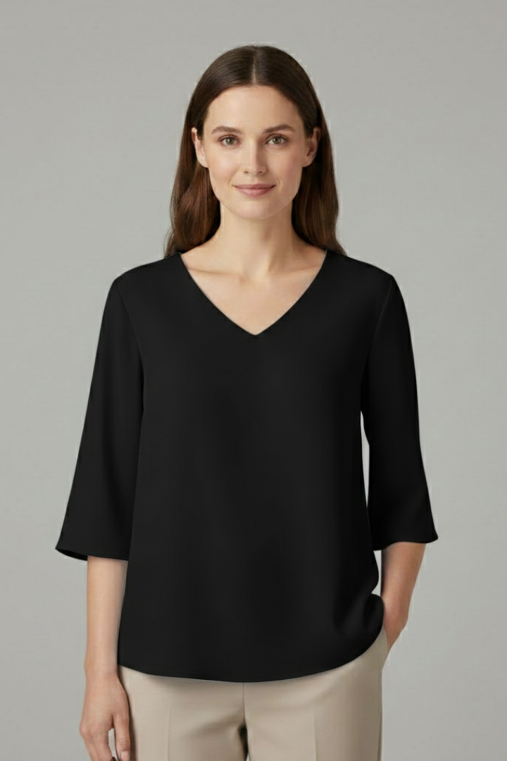 Klara - Blusa con Manga Tres Cuartos