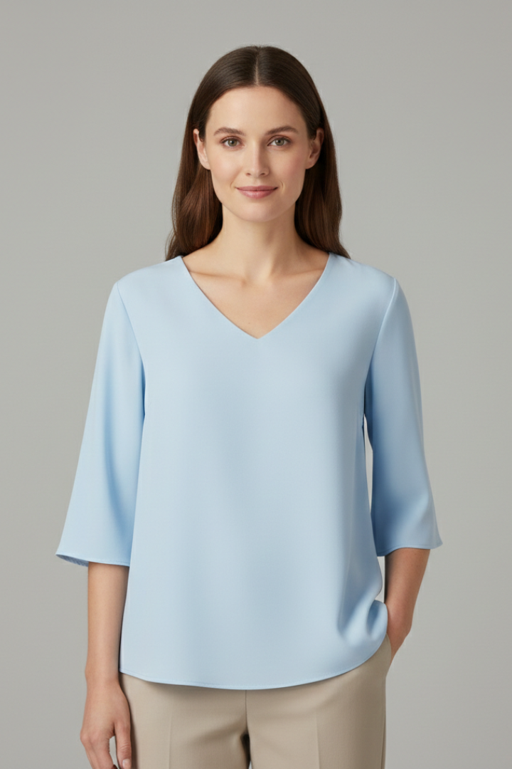 Klara - Blusa con Manga Tres Cuartos