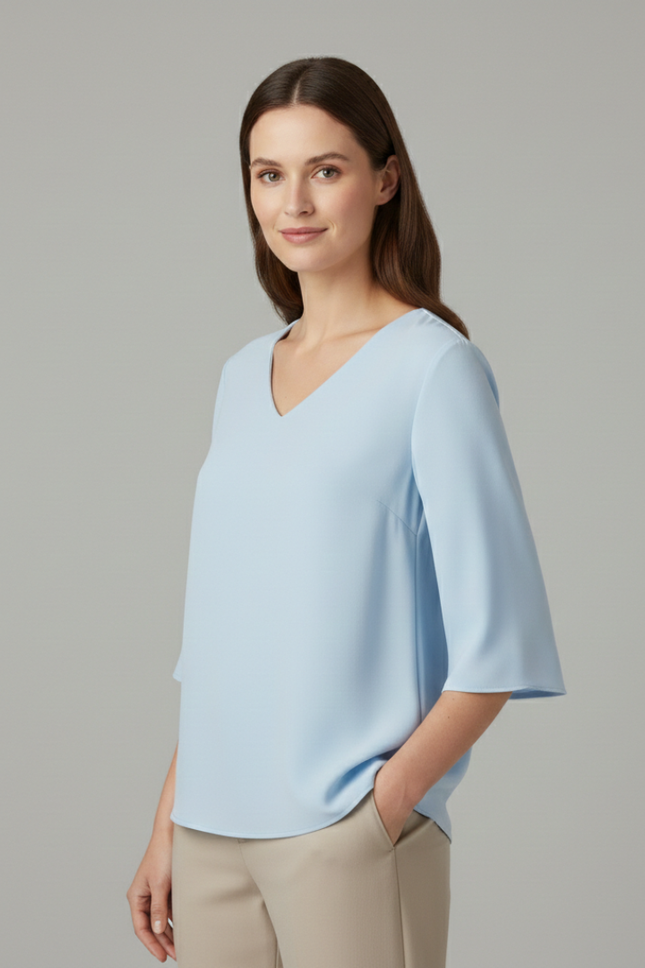Klara - Blusa con Manga Tres Cuartos