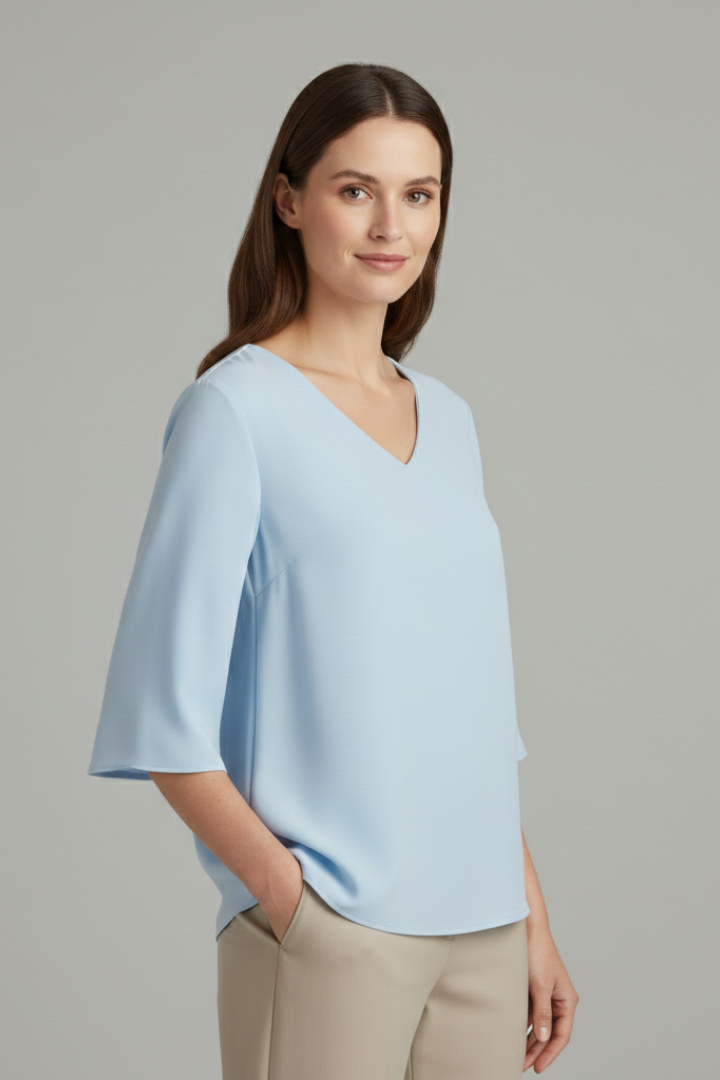 Klara - Blusa con Manga Tres Cuartos