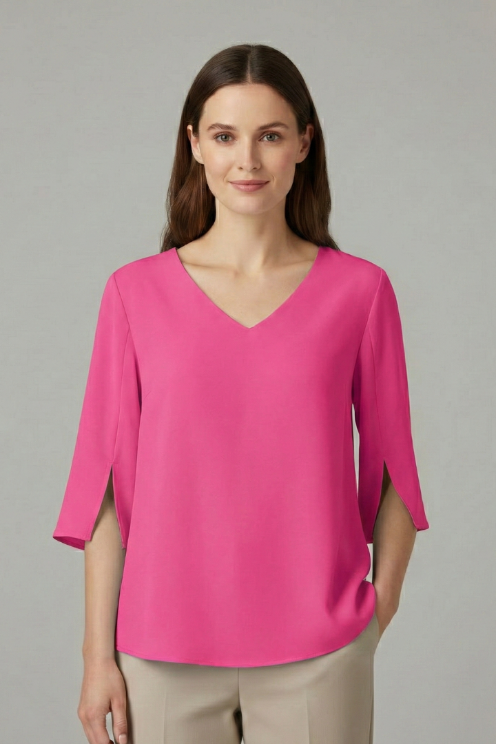 Klara - Blusa con Manga Tres Cuartos