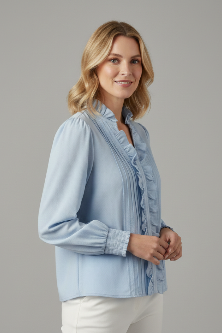 Lotte - Blusa con Ribete de Volante
