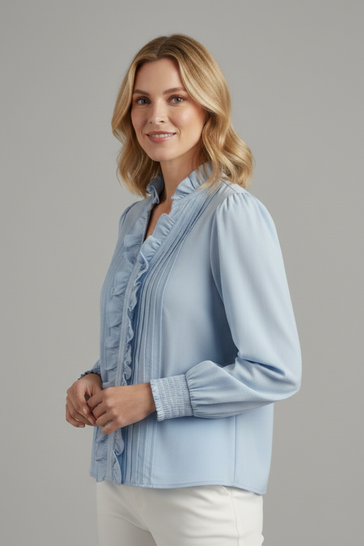 Lotte - Blusa con Ribete de Volante