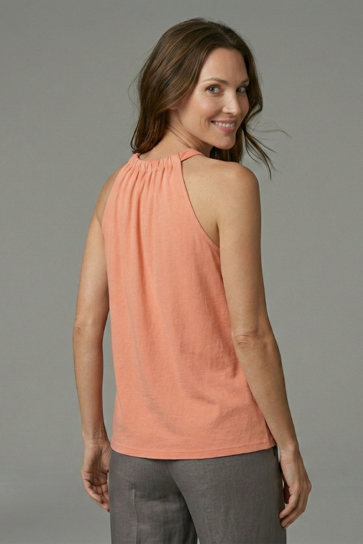 Katrin - Top con Cuello Fruncido