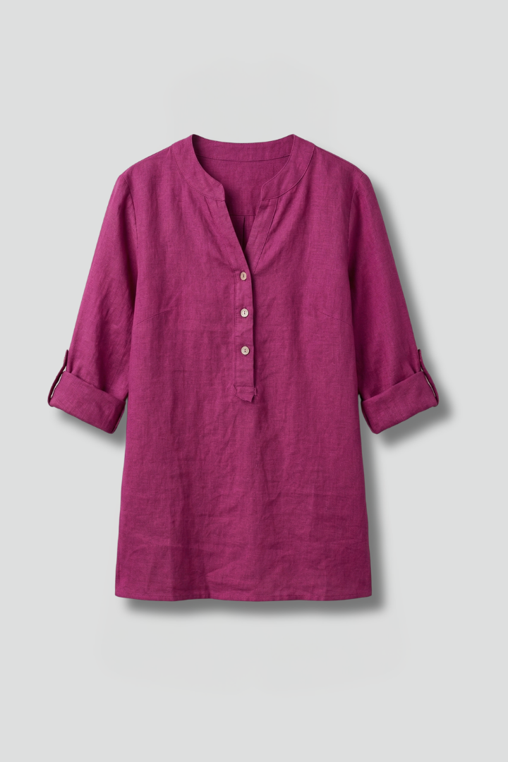 Lara - Blusa con Cierre de Botones
