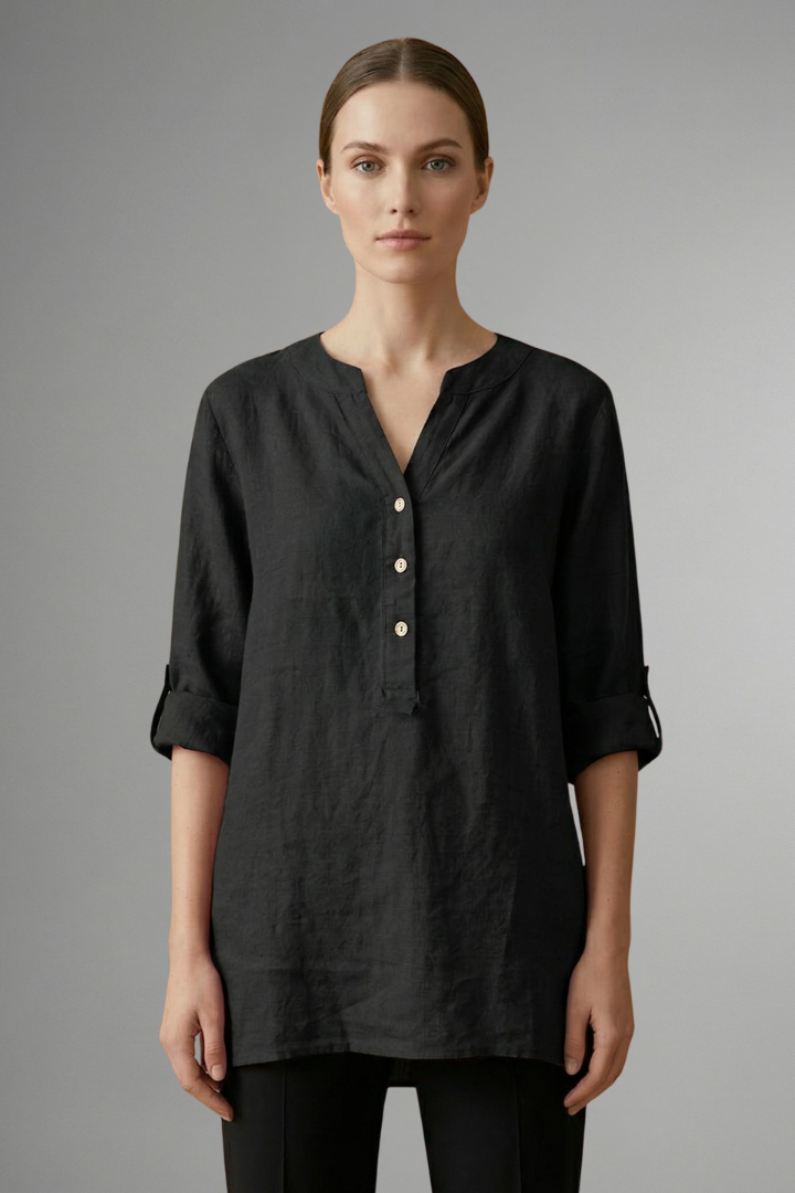 Lara - Blusa con Cierre de Botones