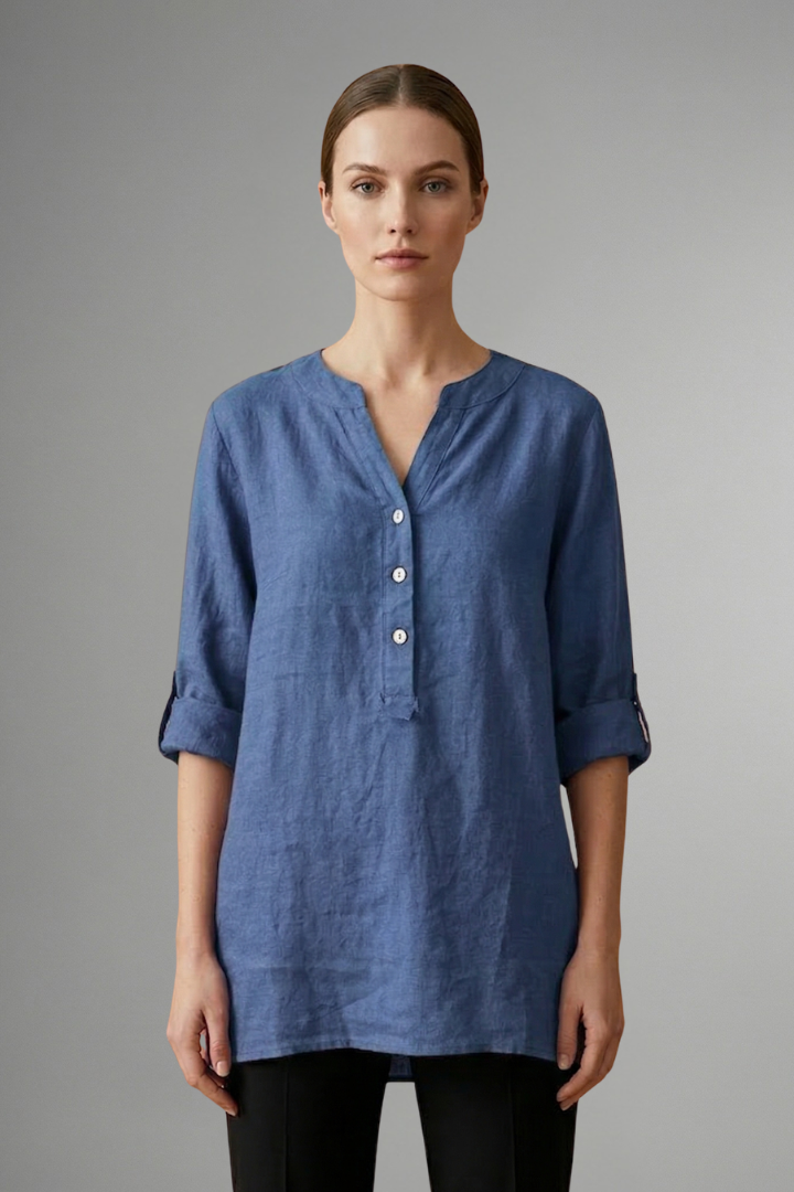 Lara - Blusa con Cierre de Botones