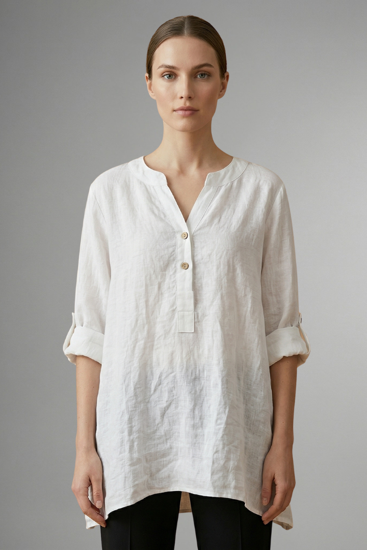 Lara - Blusa con Cierre de Botones