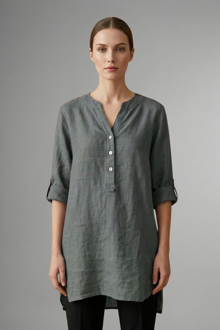 Lara - Blusa con Cierre de Botones