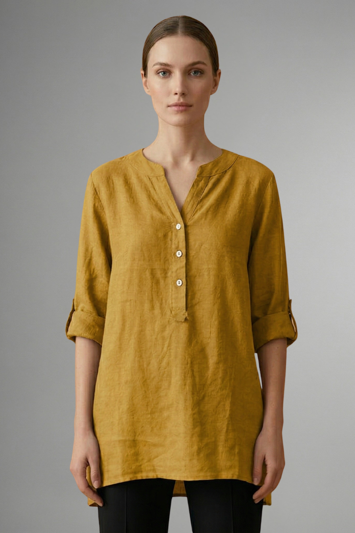 Lara - Blusa con Cierre de Botones