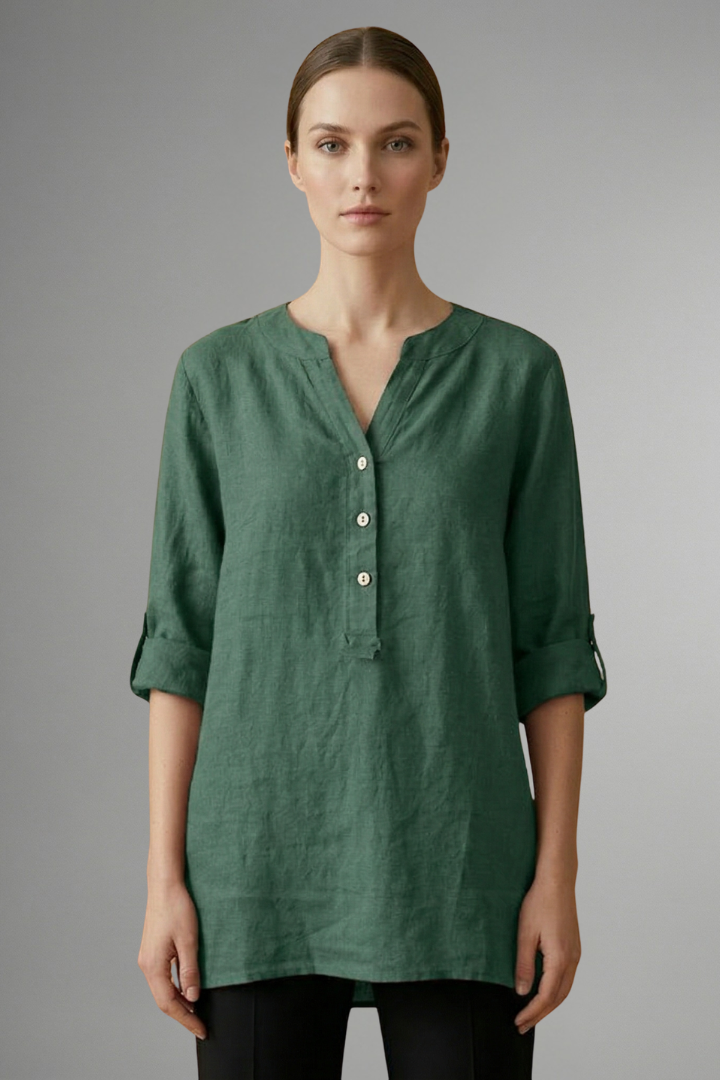 Lara - Blusa con Cierre de Botones