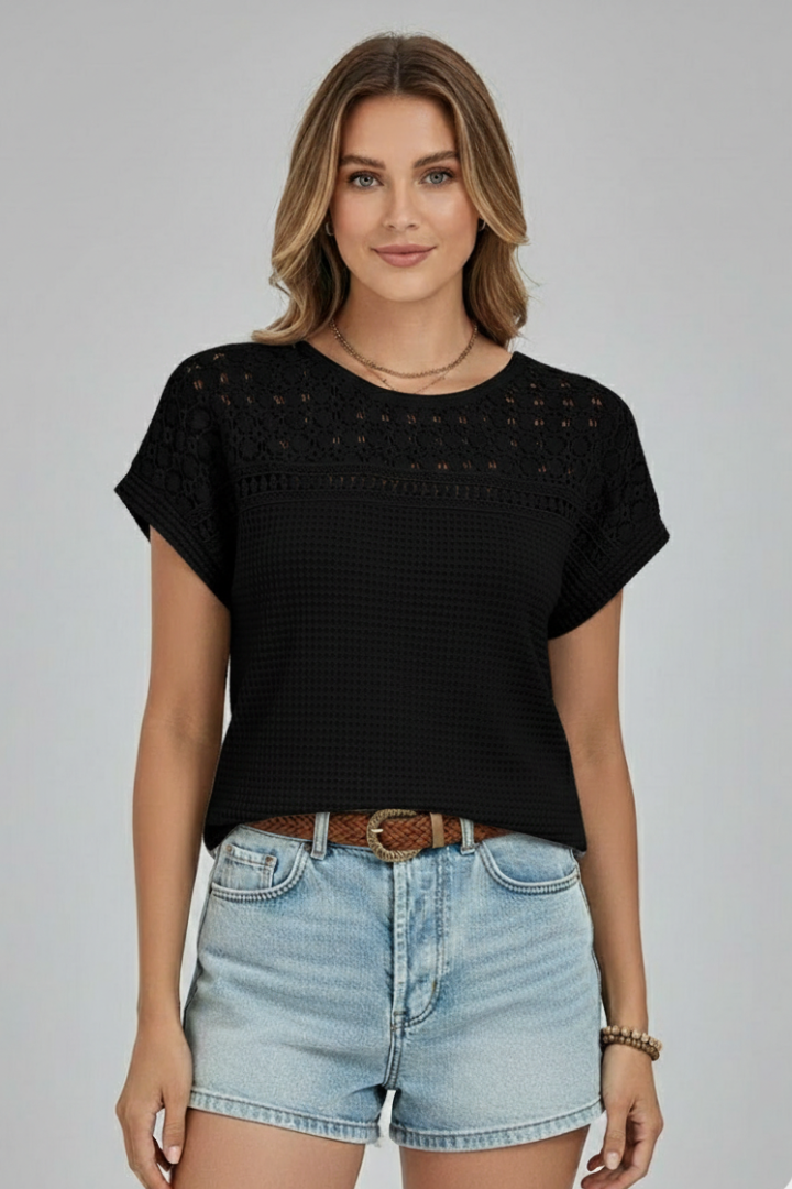 Olwen - Camiseta con Calados