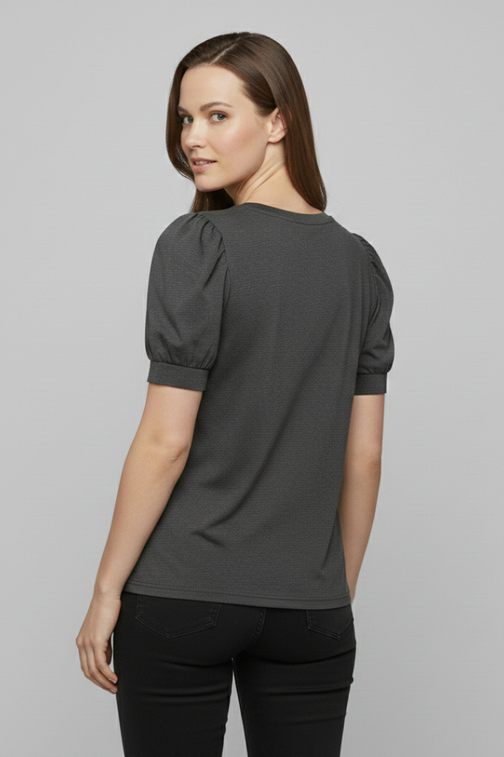 Verity - Camiseta con Manga Abullonada