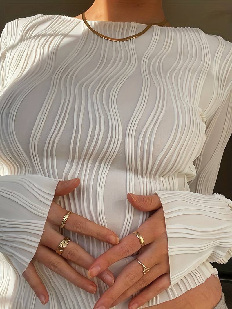 Lieselotte - Top con Textura Ondulada