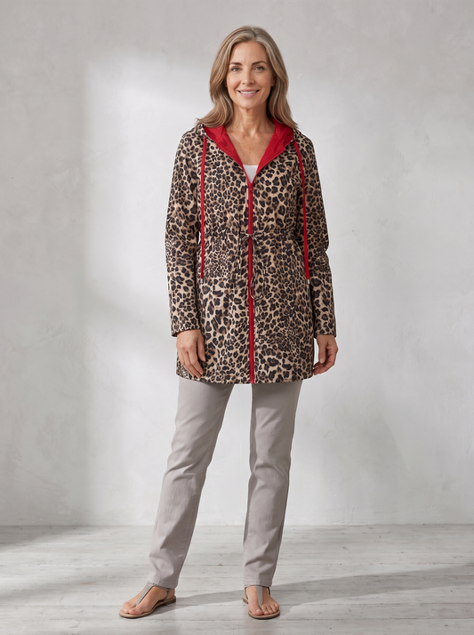 Abrigo Elin Leopardo